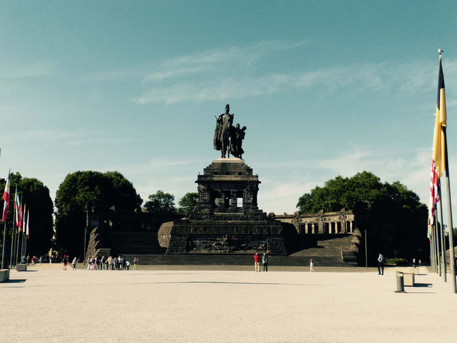 Das Kaiser-Wilhelm-Denkmal am Deutschen Eck in Koblenz