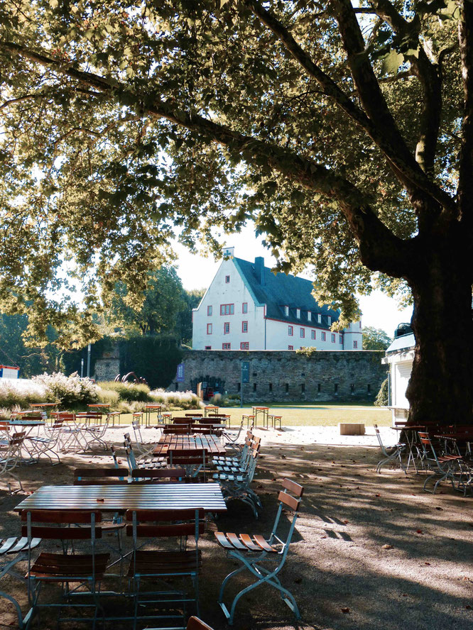 Biergarten in Koblenz am Deutschen Eck
