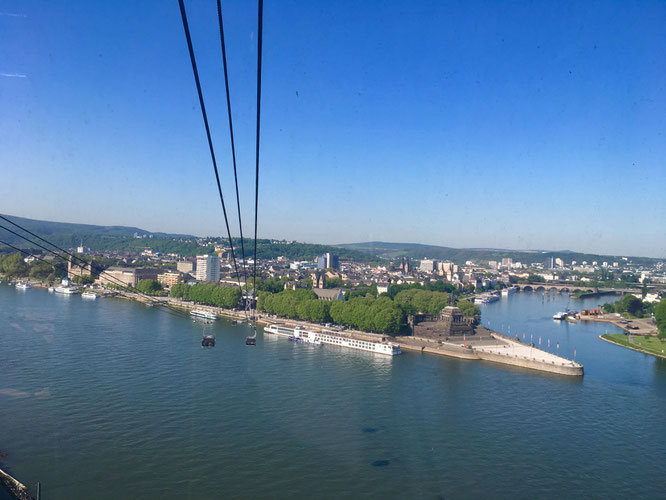 Sehenswürdigkeit in Koblenz - Die Seilbahn Koblenz