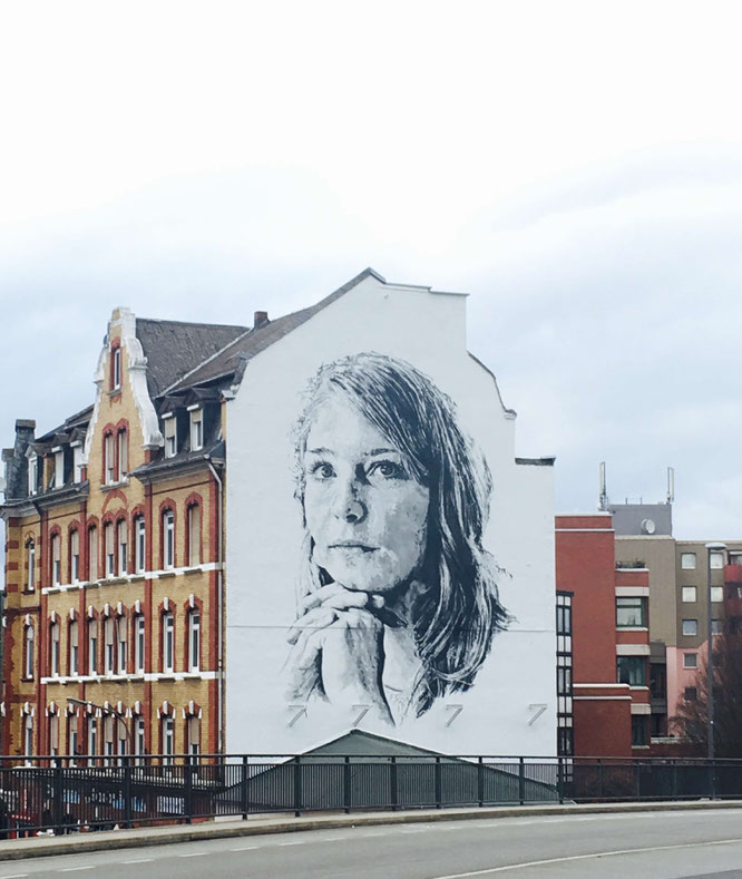 XXL-Portrait von Hendrik Beikirch in Koblenz - Streetart-Tour durch Koblenz 