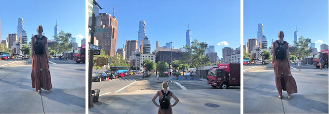 "New York State Of Mind: took these pics of Mona-Liza & One World Trade Center (r.) during one of my NYC-Summer-Business-Trips - 40° 42′ 46.8″ N, 74° 0′ 48.6″ W."  