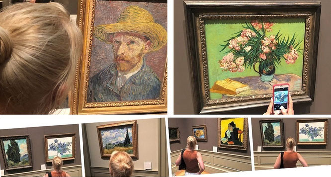 Mona-Liza trifft Van Gogh: obwohl Anhänger Altniederländischer Malerei und deren Meister wie Vermeer, reise ich u.a. auch nach New York City, um Van Goghs Originale kritisch in Augenschein zu nehmen...