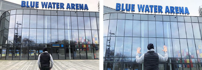 "In addition to 800 libraries and much more museums, I visited the biggest & smallest stadiums (>1,000) in 161 countries: #Africa #Asia #Australia #Europe #NorthAmerica #SouthAmerica. Blue Water Arena, Esbjerg, Denmark."  