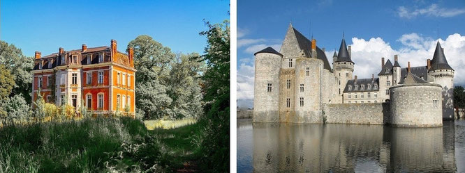 ...farbenfrohe Maisons & Châteaus. Château de Sully-sur-Loire (Part II, r., 47° 46′ 3.3″ N, 2° 22′ 31″ E)...