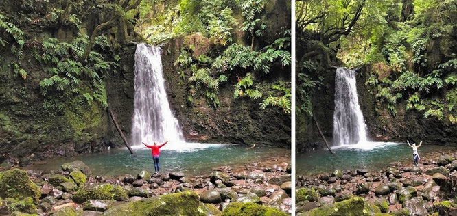 @BelindaTe @Nele_V ...in the middle of the Atlantic-O: with Mona-Liza at Trilha Salto do Prego, Faial Da Terra, São Miguel, Azores/Portugal - 37° 46′ 17″ N, 25° 27′ 43″ W  