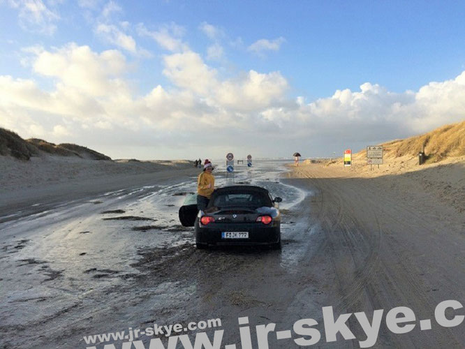 Eintritt in die Strandsphäre von Lakolk an Heiligabend (bekanntlich am 24.12.): Diesen Part Römös passiere ich zu sämtlichen Jahreszeiten, vorzugsweise im Frühling und Herbst...