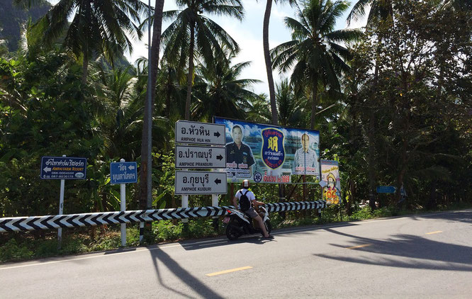 Zwischen Sam Roi Yot und Pranburi: Ein Paradies - nicht nur - für Motorrad- und Rollerfahrer...   