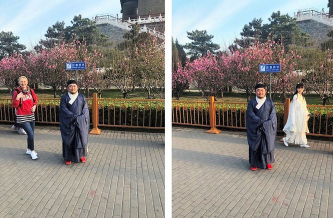 Transformation among cherry blossoms in Beijing...