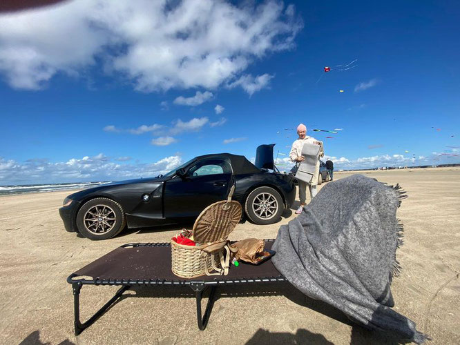 ...am breitesten Sandstrand Europas: Lakolk, Rømø. Nyd dit måltid, Velbekomme & Skål! 