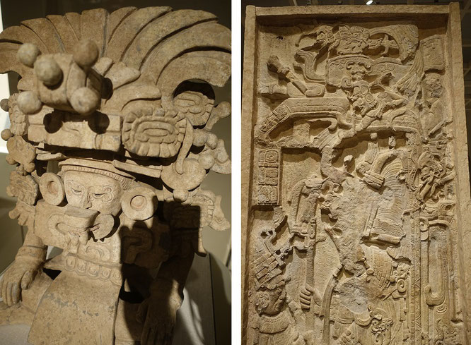 Monte Alban (Zapoteca, Oaxaca de Juárez, Oaxaca) & Guatemala (Maya), 6. & 8. Jahrhundert n. Chr. - Mexiko 