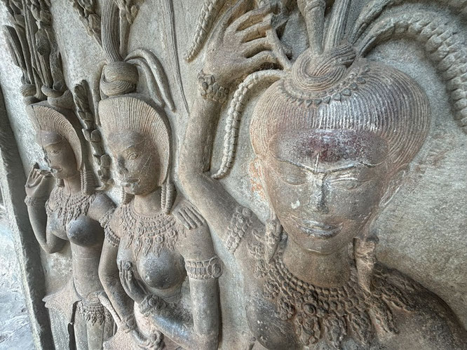 Aspara Dancers inside Angkor Wat, Cambodia 
