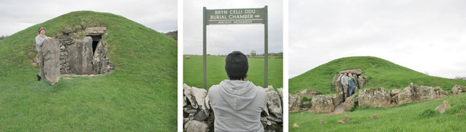 Bryn Celli Ddu („Grabhügel im dunklen Wald“, 53° 12′ 28.1″ N, 4° 14′ 5.24″ W), Anglesey