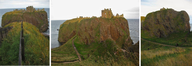 "...spectacular Dunnottar Castle in the evening sun."