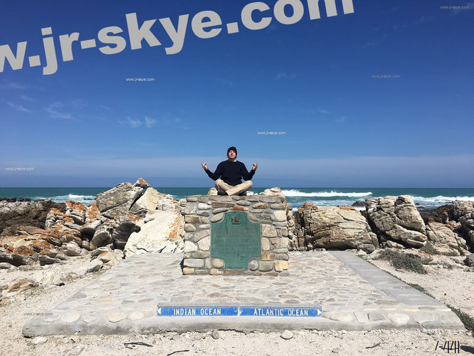 Südlichster Punkt des Afrikanischen Kontinents: "Southernmost Point of African Continent (Cape Agulhas), South Africa."