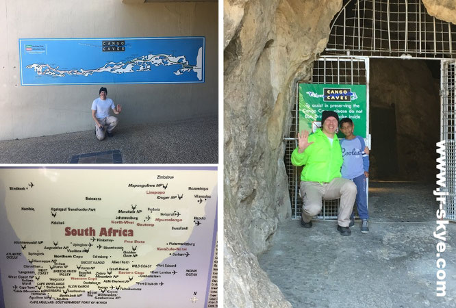 Cango Caves, Südafrika - hier mit Jeevan aus Bangalore, Indien... 