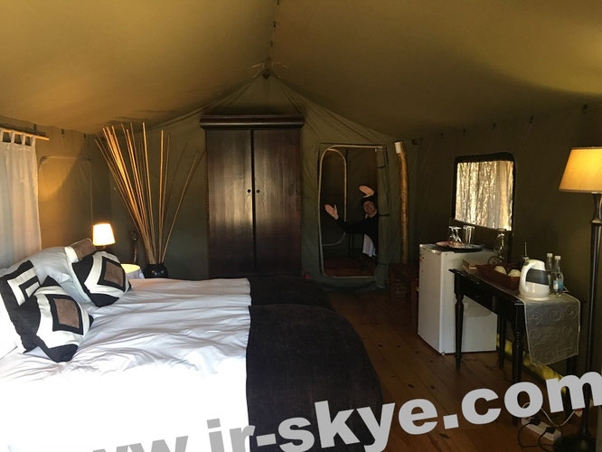 "In tents like these, British expeditionists and adventurers spent their nights in the #CONGO in the 19th century- before the Belgian colonial rule. However, much less luxurious as in great @Buffelsdrift #SouthAfrica - a Tribute to David Livingstone!"