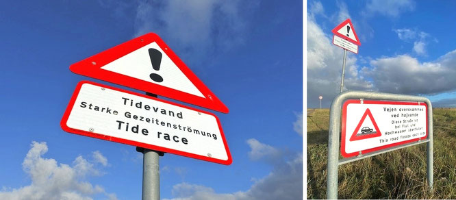 Achtung: Starke Gezeitenströmung! 