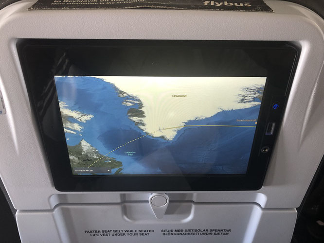 ...flying over Greenland