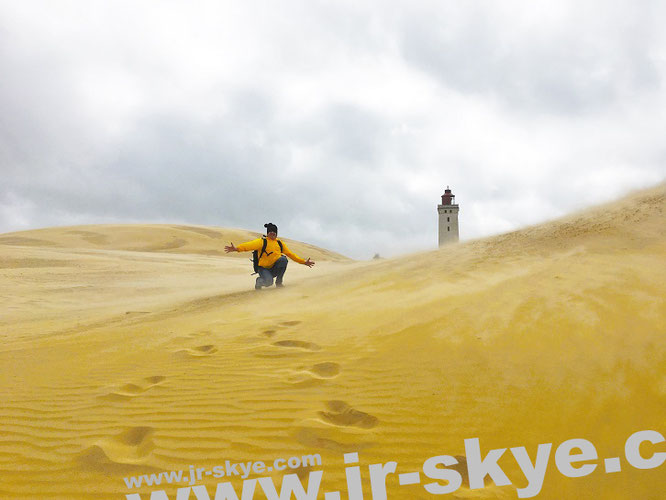 "This #Lighthouse sinks into sand: spectacular Rubjerg Knude, #NorthCoast of #Denmark (57´26′56´N9´46´28´E)/this lighthouse crashes between 2025-35 into the atlantic-o!"... 