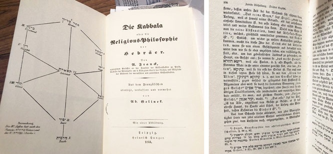 "Die Kabbala oder die Religionsphilosophie der Hebräer" -  Adolphe Franck, 1844