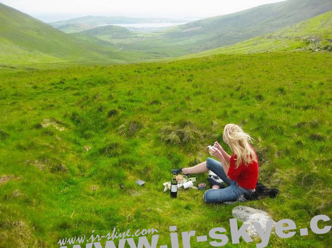 "I travel to #Ireland several times a year, this is one of the most beautiful places: drinking red wine at CONOR PASS (An Chonair) #Dingle #Kerry #WildAtlanticWay (52° 10′ 54.94″ N, 10° 12′ 26.33″ W)."