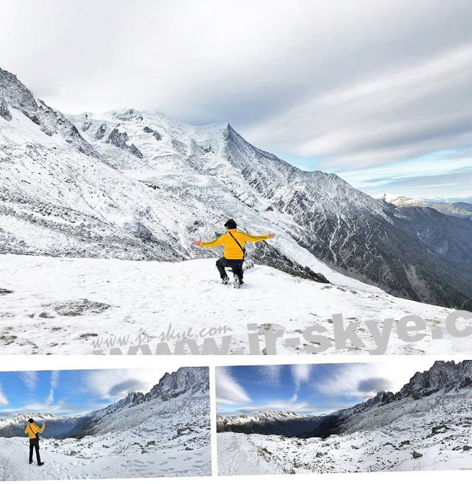 "The highest #Peak in #Europe." Näher ist beinahe unmöglich: Gipfel des Mont Blanc (4.810 Meter)... 