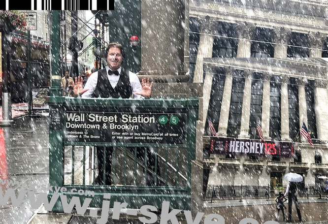 Me at Wall Street Station, Downtown & Brooklyn and at Stock Exchange, Wall Street   