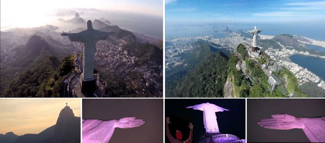 Cristo Redentor (Achtung: Art-Déco!), Corcovado/Rio de Janeiro, Brasilien - 22° 57′ 5.71″ S, 43° 12′ 38.69″ W...