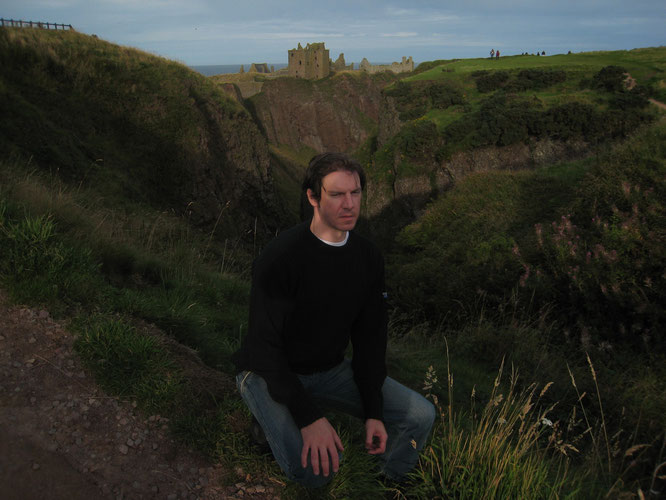 Jörg Kaminski in Schottland, Dunnottar Castle, Aberdeenshire (Dùn Fhoithear). 