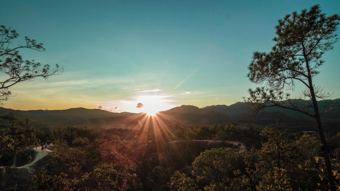 Sonnenuntergang beim Pai Canyon