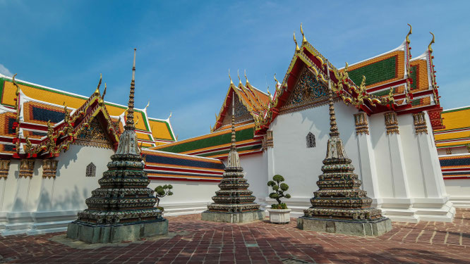 Wat Pho mit seinen Chedis