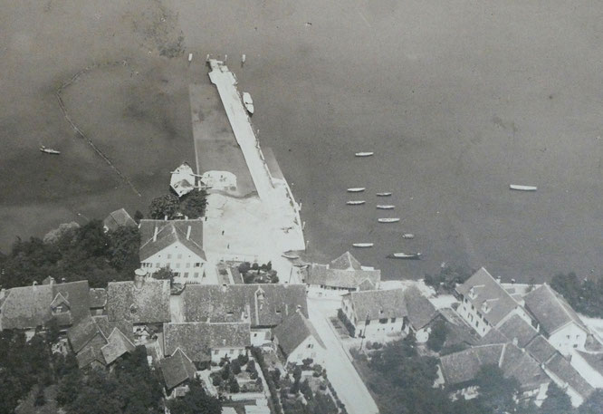 Kiesauslad an der Stedi, ca. 1930. - Foto H. Ilg