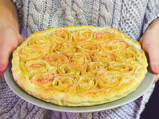 Tarte Bouquet De Roses Aux Pommes Carnet Hanami