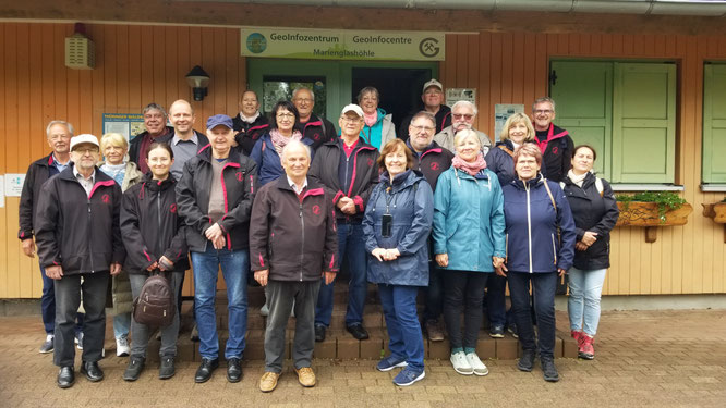 Die Oderbrucher Blasmusik zu Besuch in der Marienglashöhle Friedrichroda