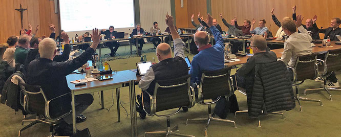 Einstimmige Annahme des Haushaltsplans für das Jahr 2020 im Recker Rat am 6. Februar 