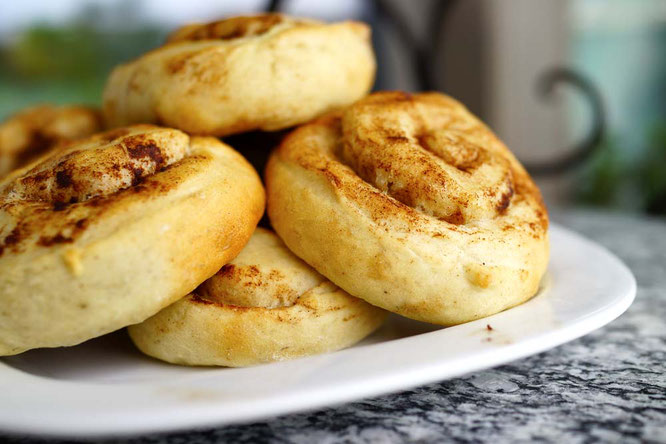 Bild: Zimtschnecken, vegan, mit Kardamom