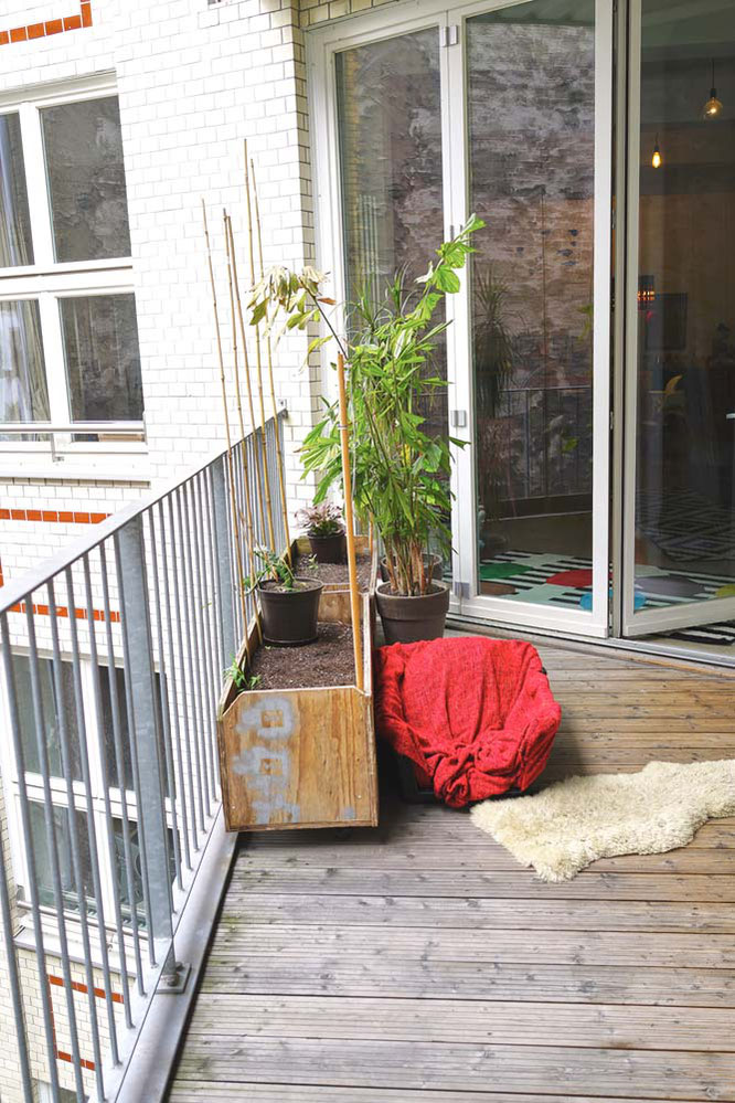 Westbalkon mit schöner Abendsonne :-)