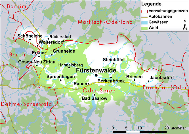 Gebiet des Nabu Fürstenwalde - NABU Kreisverband Fürstenwalde