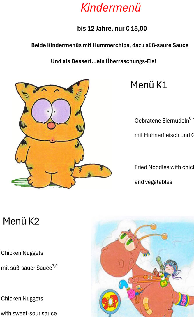 Kinderkarte Tenmanya