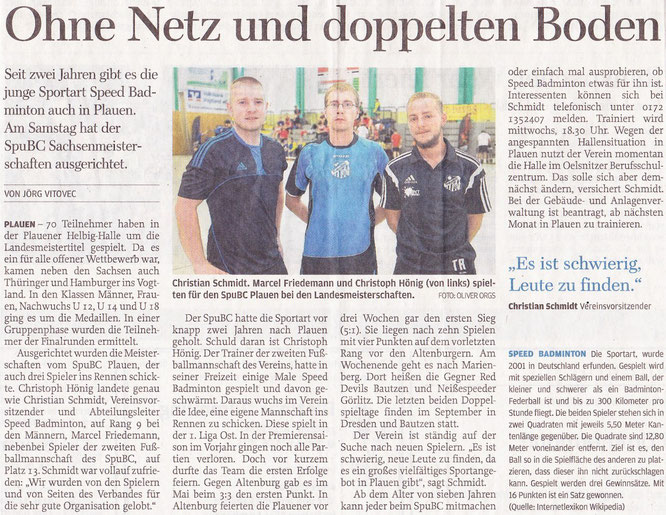 Freie Presse vom 30.06.2015