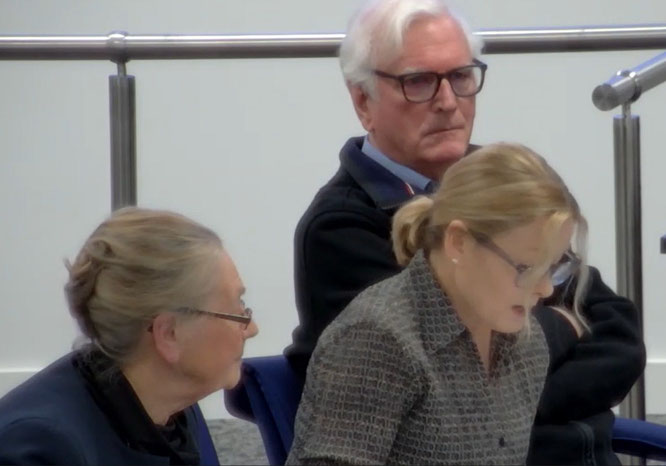 Daphne Hampson, Lisa Smith and David Robey representing the objectors