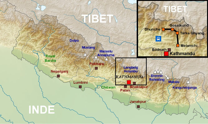 map of langtang - plan langtang