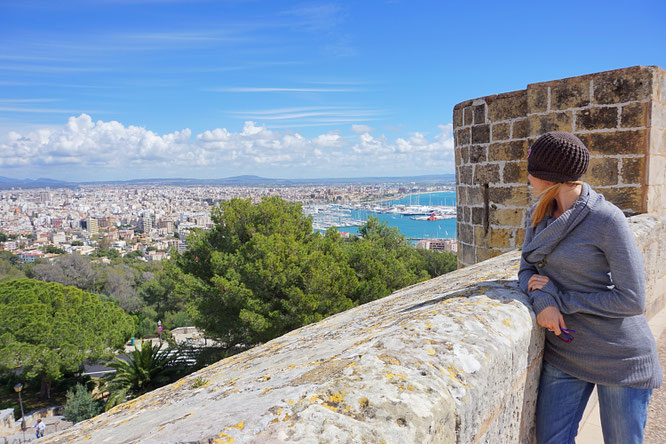 die Aussicht nach Palma de Mallorca, Castell de Bellver