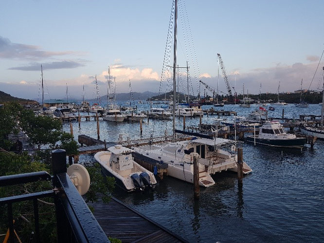 Die Aussicht auf den Hafen von Red Hook