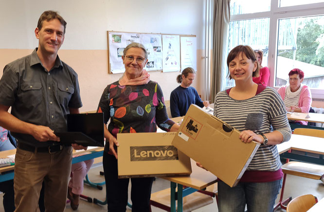 V.l.n.r: Herr Mehnert, Frau Schmidt, Frau Brugger