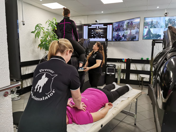 Physiotherapie und Sitzschulung, mehr Beweglichkeit, keine Schmerzen beim Dressur Reitsimulator in Langenselbold Hessen