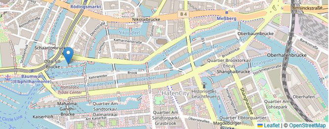 Standort der Fluss-Schiffahrtskirche Hamburg