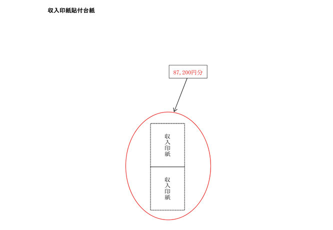 収入印紙貼付台紙