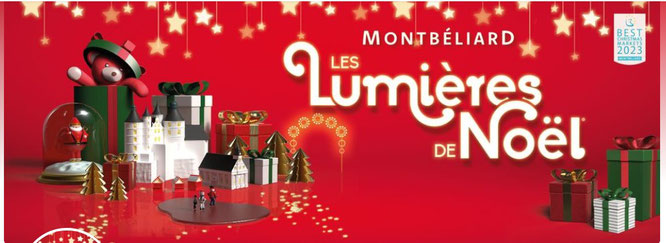 Montbéliard lumières de Noël