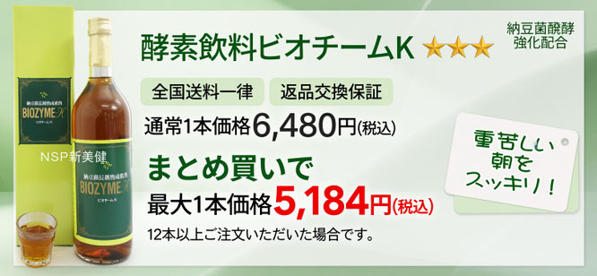 納豆菌酵素配合ビオチームＫ